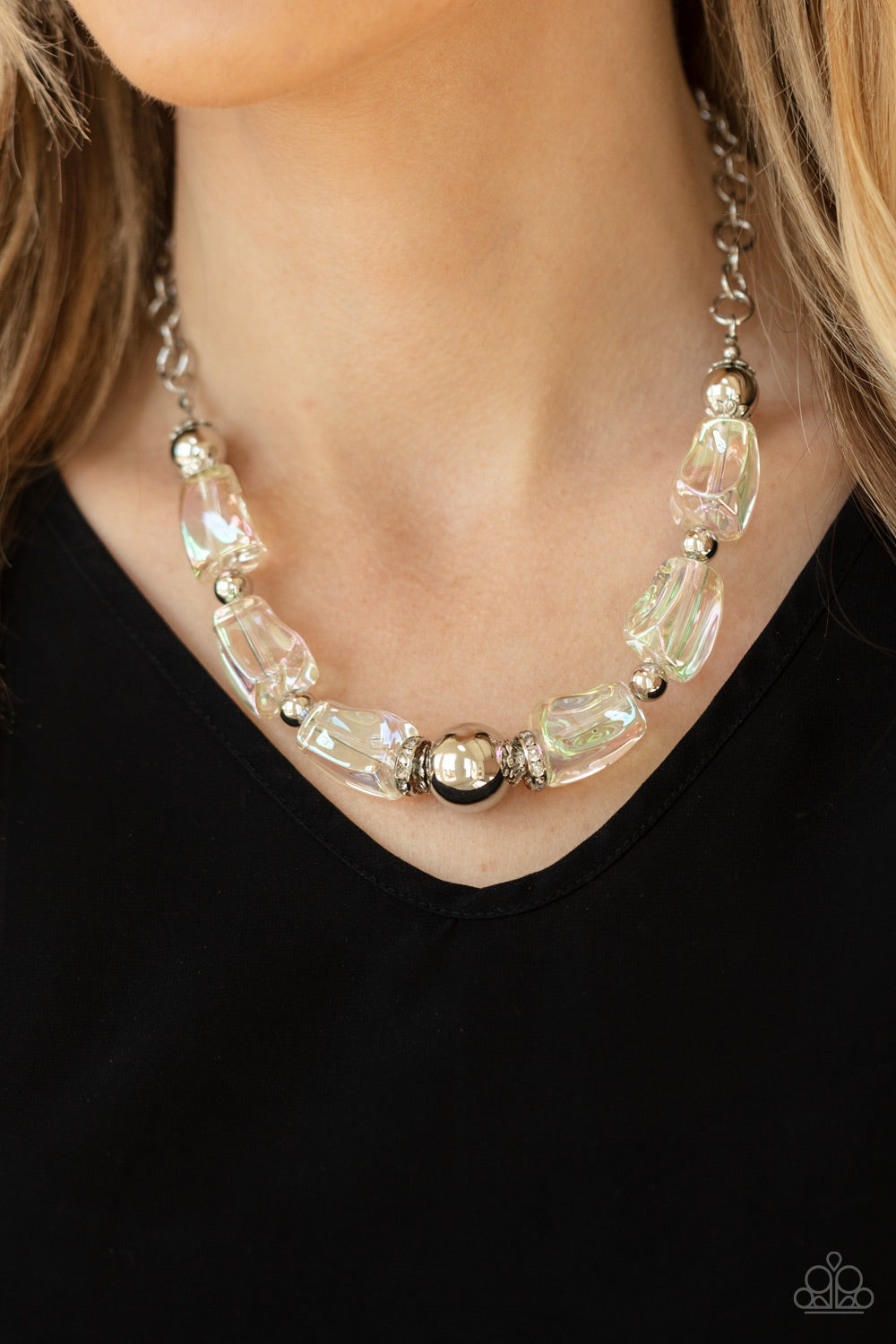 Paparazzi - Iridescently Ice Queen - Multi Necklace