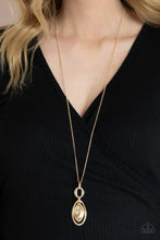 Load image into Gallery viewer, Paparazzi - Glamorously Glaring - Gold Necklace
