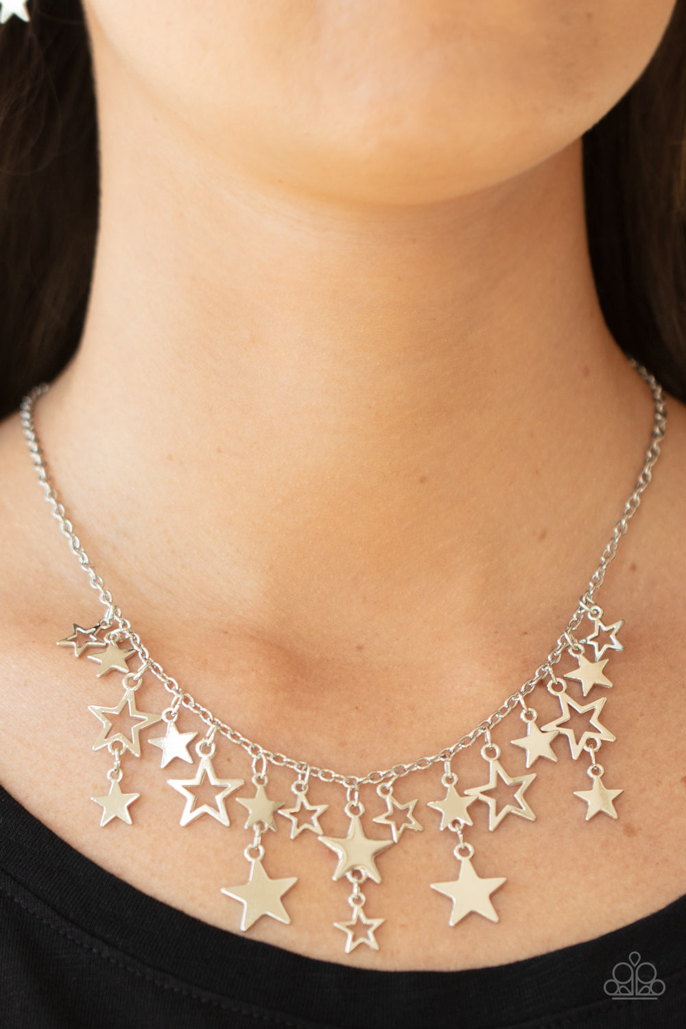 Paparazzi -Stellar Stardom - Silver Necklace