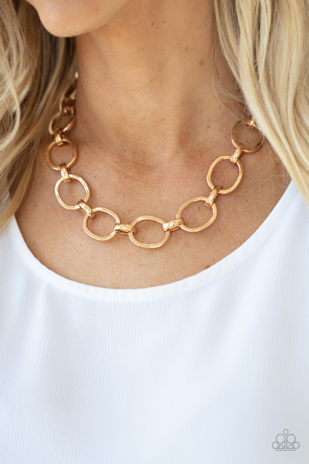 Paparazzi - HAUTE-ly Contested - Gold Necklace