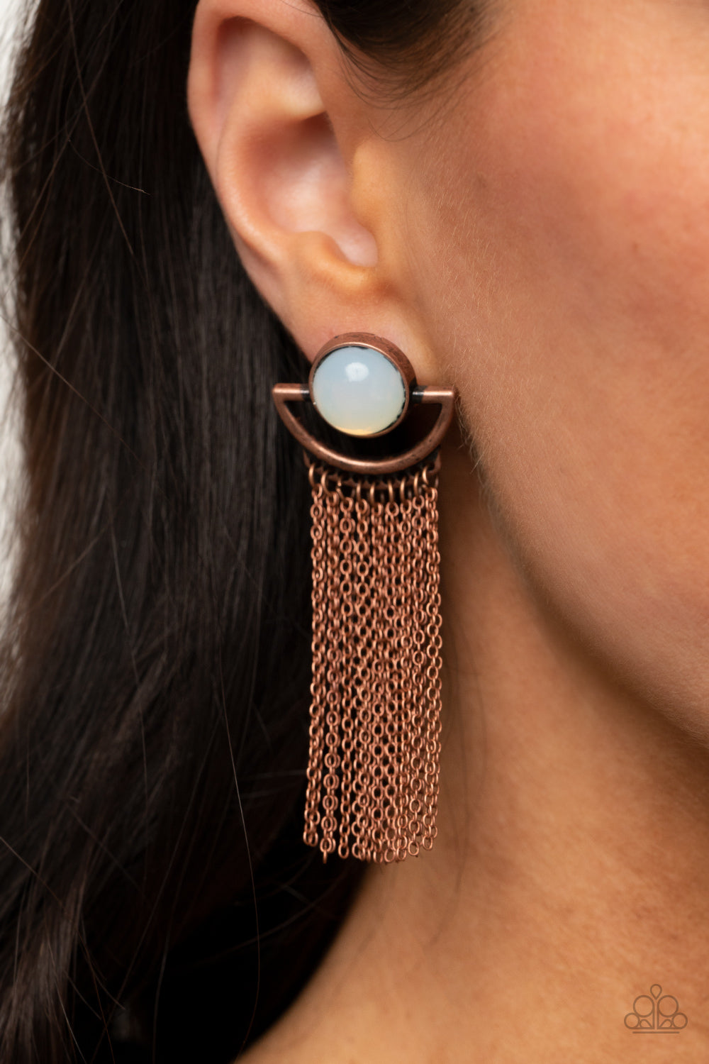 Paparazzi - Opal Oracle - Copper Earrings