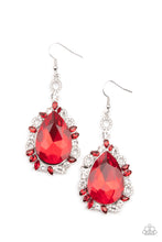 Load image into Gallery viewer, Paparazzi - Royal Recognition - Red  Earrings
