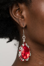 Load image into Gallery viewer, Paparazzi - Royal Recognition - Red  Earrings
