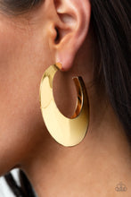 Load image into Gallery viewer, Paparazzi - Going OVAL-board - Gold Earring
