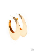 Load image into Gallery viewer, Paparazzi - Going OVAL-board - Gold Earring
