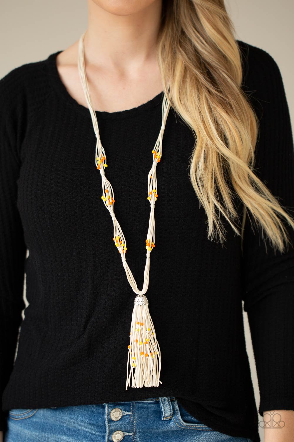 Paparazzi - Summery Sensations - Orange Necklace