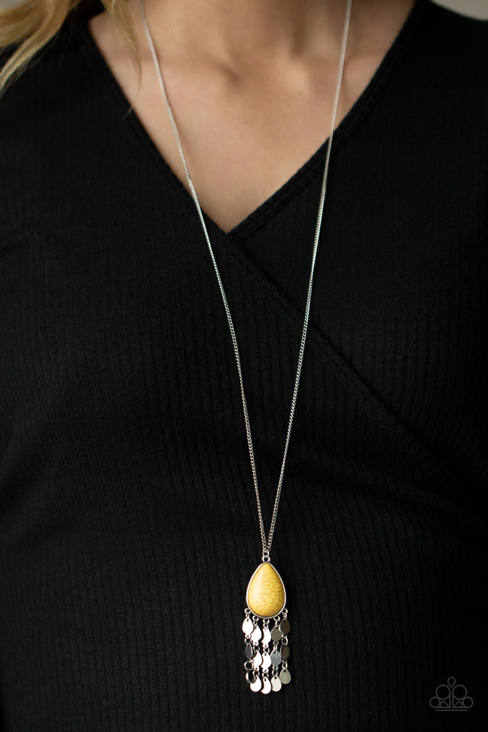 Paparazzi -Musically Mojave - Yellow Necklace