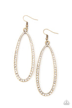 Load image into Gallery viewer, Paparazzi - Dazzling Decorum - Brass Earrings
