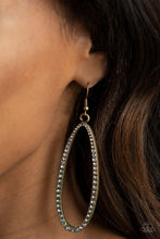 Load image into Gallery viewer, Paparazzi - Dazzling Decorum - Brass Earrings
