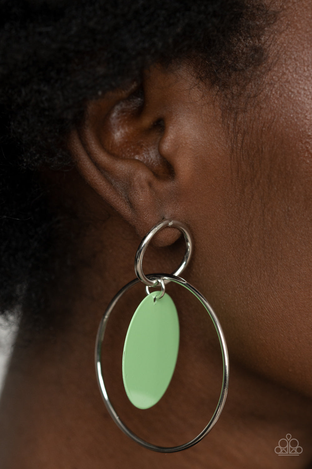 Paparazzi - POP, Look, and Listen - Green Earrings