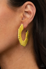 Load image into Gallery viewer, Paparazzi - Fabulously Fiesta - Yellow Earrings
