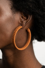 Load image into Gallery viewer, Paparazzi - Suede Parade - Brown Earrings
