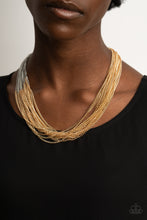 Load image into Gallery viewer, Paparazzi - Metallic Merger - Gold Necklace
