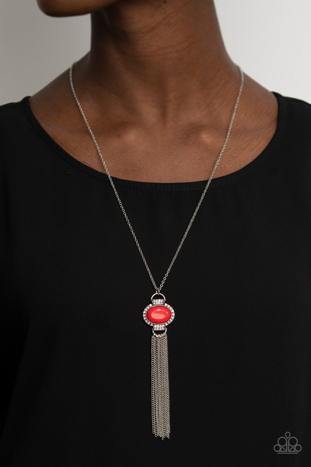 Paparazzi - What GLOWS Up - Red Necklace