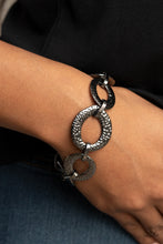 Load image into Gallery viewer, Paparazzi - STEEL The Show - Black Bracelet
