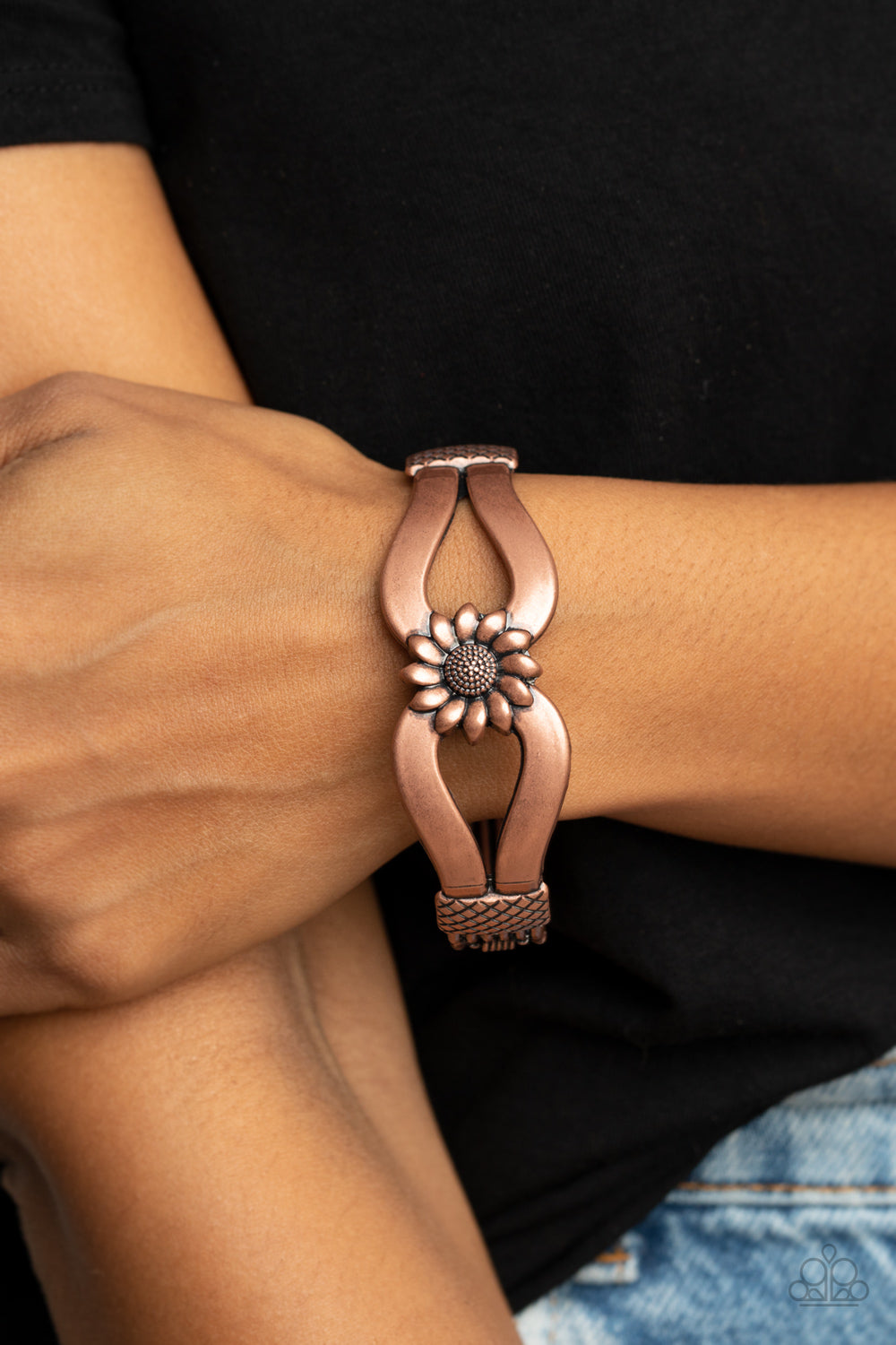 Paparazzi -Let A Hundred SUNFLOWERS Bloom - Copper Bracelet