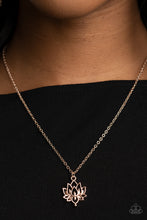 Load image into Gallery viewer, Paparazzi - Lotus Retreat - Rose Gold Necklace
