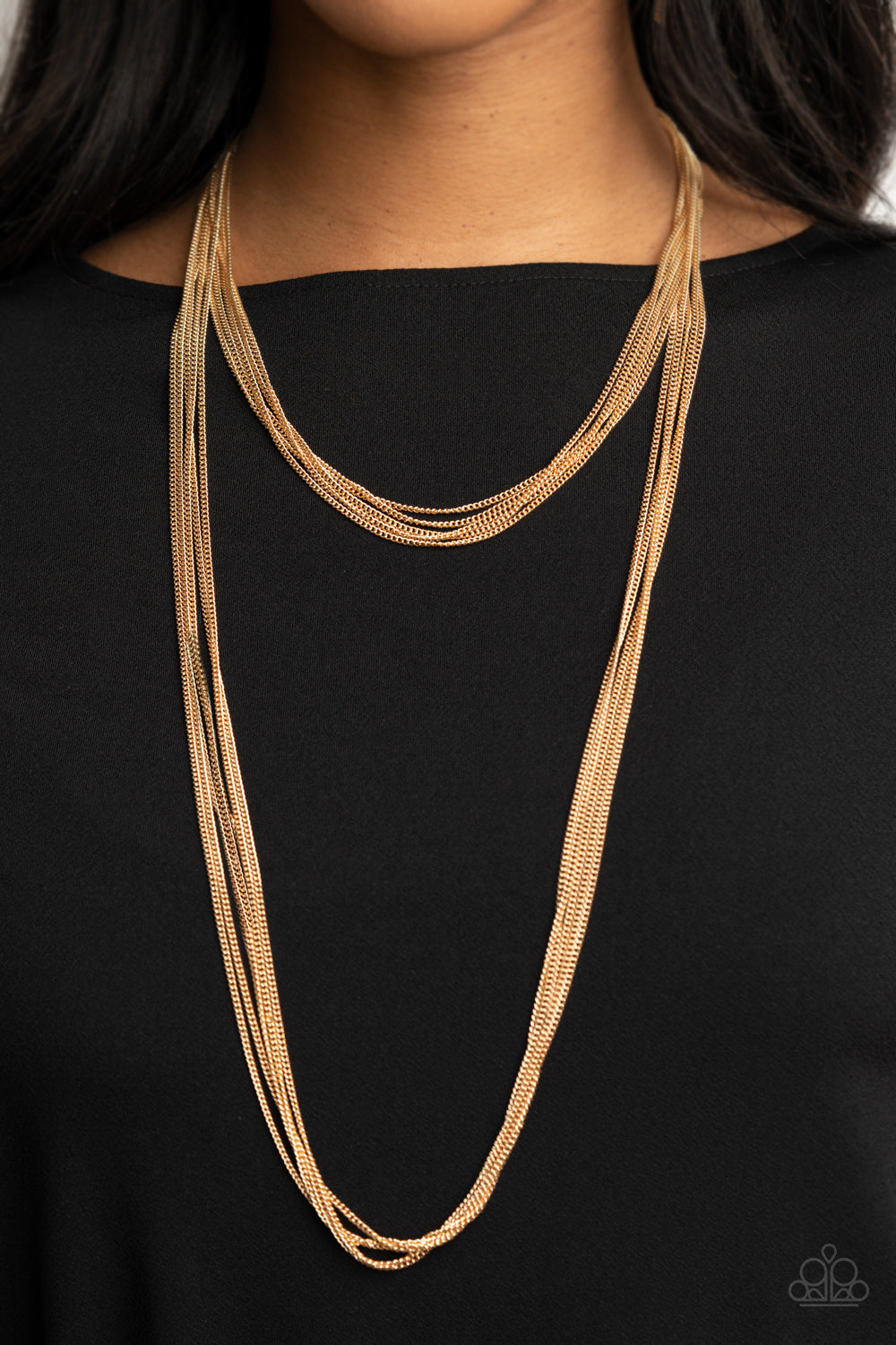 Paparazzi - Save Your TIERS - Gold Necklace