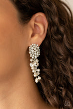 Load image into Gallery viewer, Paparazzi - Fabulously Flattering - White Earrings
