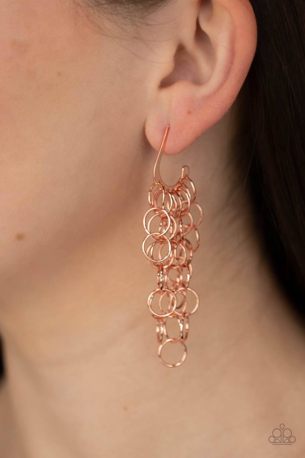 Paparazzi - Long Live The Rebels - Copper Earrings