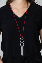 Load image into Gallery viewer, Paparazzi - Industrial Conquest - Red Necklace
