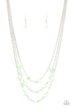 Load image into Gallery viewer, Paparazzi - Let The Record GLOW - Green Necklace
