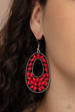 Load image into Gallery viewer, Paparazzi - Beaded Shores - Red Earrings
