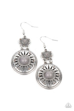 Load image into Gallery viewer, Paparazzi - Temple of The Sun - Silver Earrings
