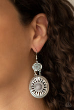 Load image into Gallery viewer, Paparazzi - Temple of The Sun - Silver Earrings
