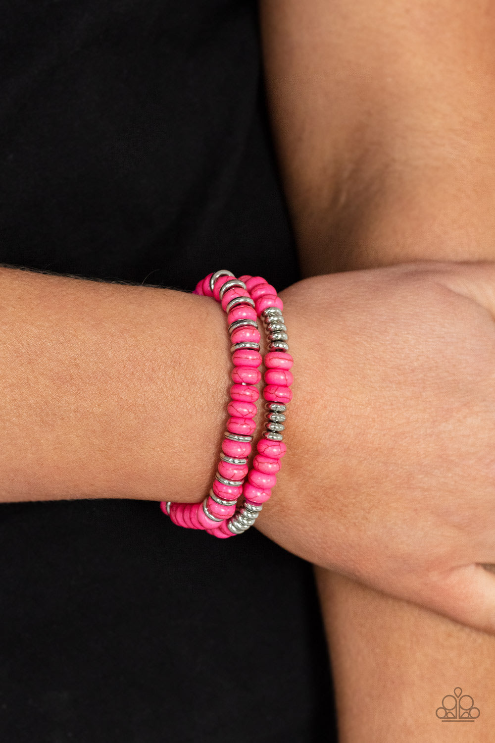 Paparazzi - Desert Rainbow - Pink Bracelet