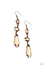 Load image into Gallery viewer, Paparazzi - Sophisticated Smolder - Brass Earrings
