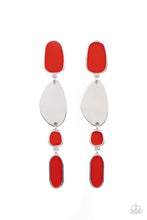 Load image into Gallery viewer, Paparazzi - Deco By Design - Red Earrings
