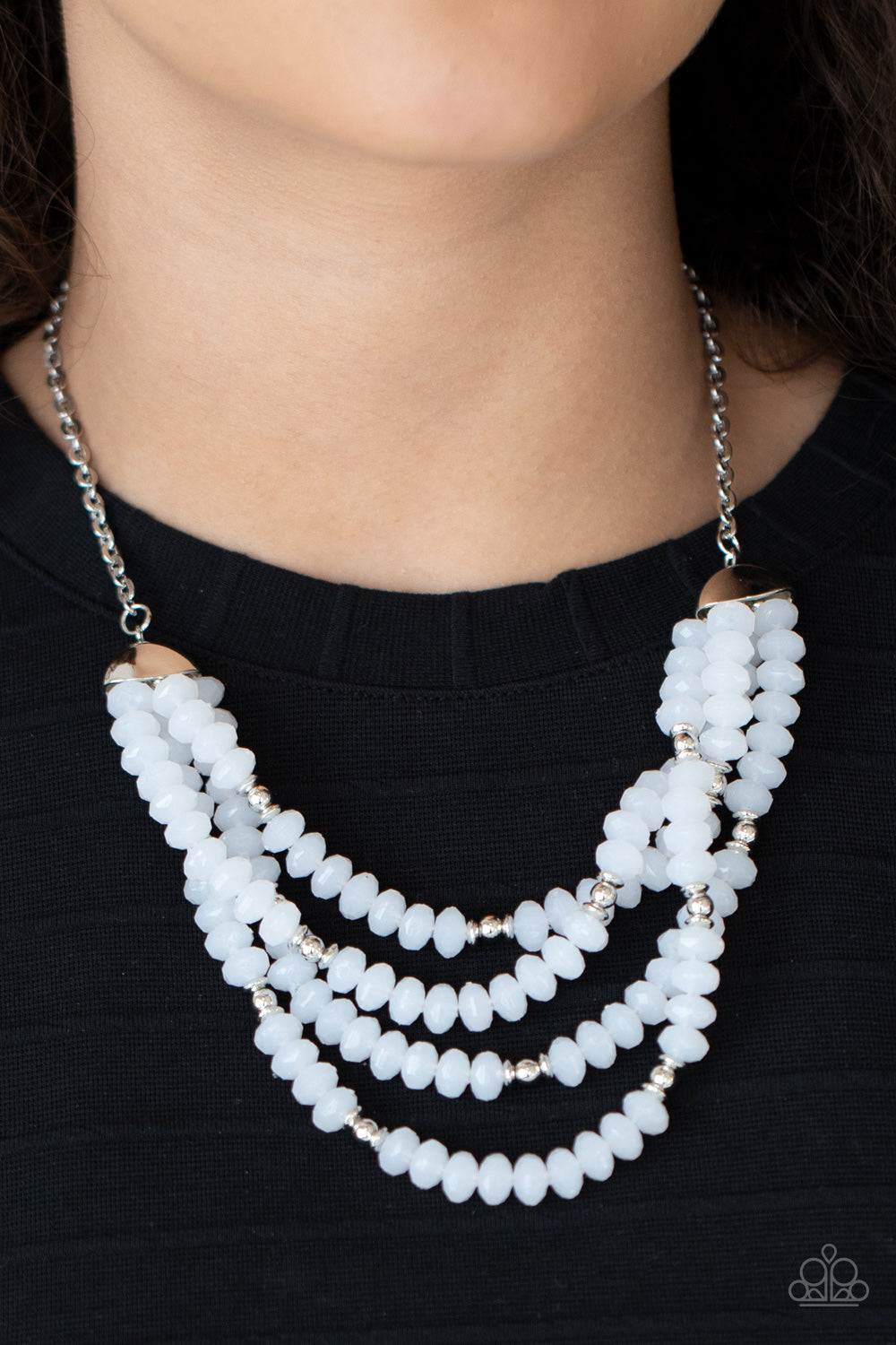 Paparazzi - Best POSH-ible Taste - White Necklace