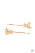 Load image into Gallery viewer, Paparazzi - Suddenly Starstruck - Gold Hair Clip
