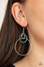 Load image into Gallery viewer, Paparazzi - In An Orderly Fashion - Blue Earrings
