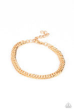 Load image into Gallery viewer, Paparazzi - Very Valiant - Gold  Urban Bracelet
