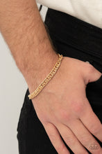 Load image into Gallery viewer, Paparazzi - Very Valiant - Gold  Urban Bracelet
