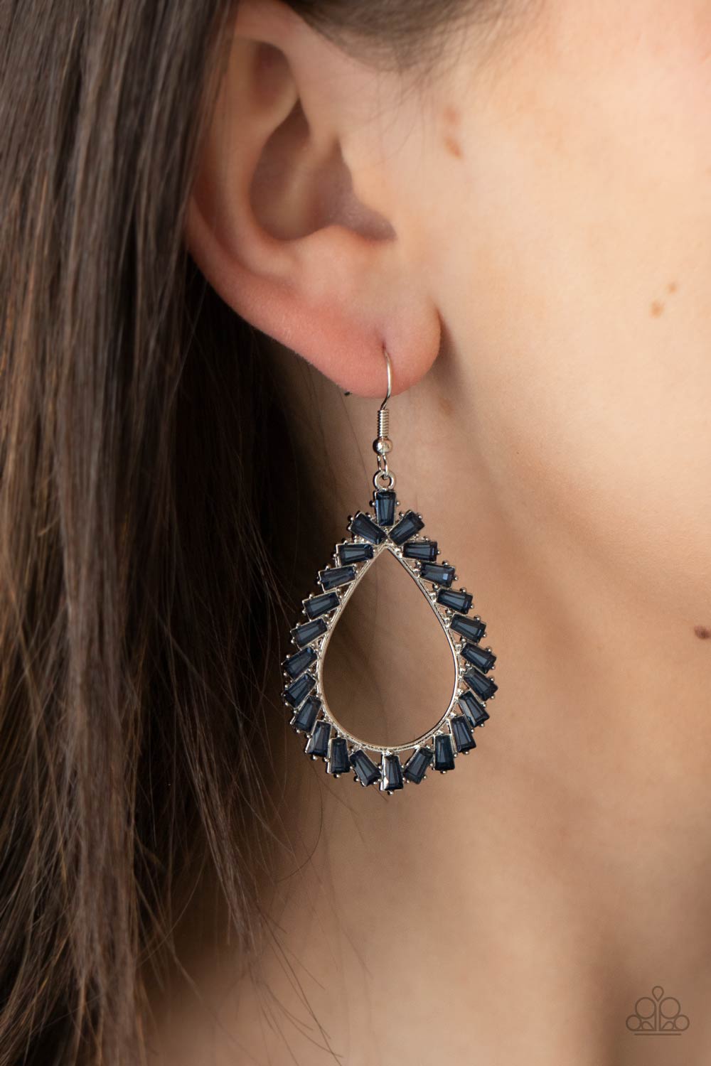 Paparazzi - Stay Sharp - Blue Earrings