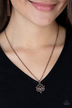 Load image into Gallery viewer, Paparazzi - Lotus Retreat - Copper Necklace
