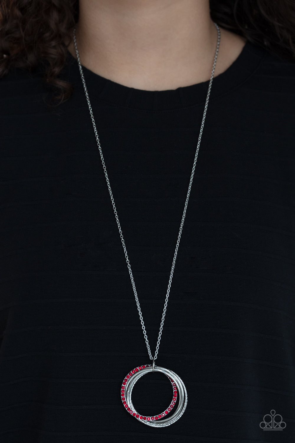 Paparazzi - Harmonic Halos - Red Necklace