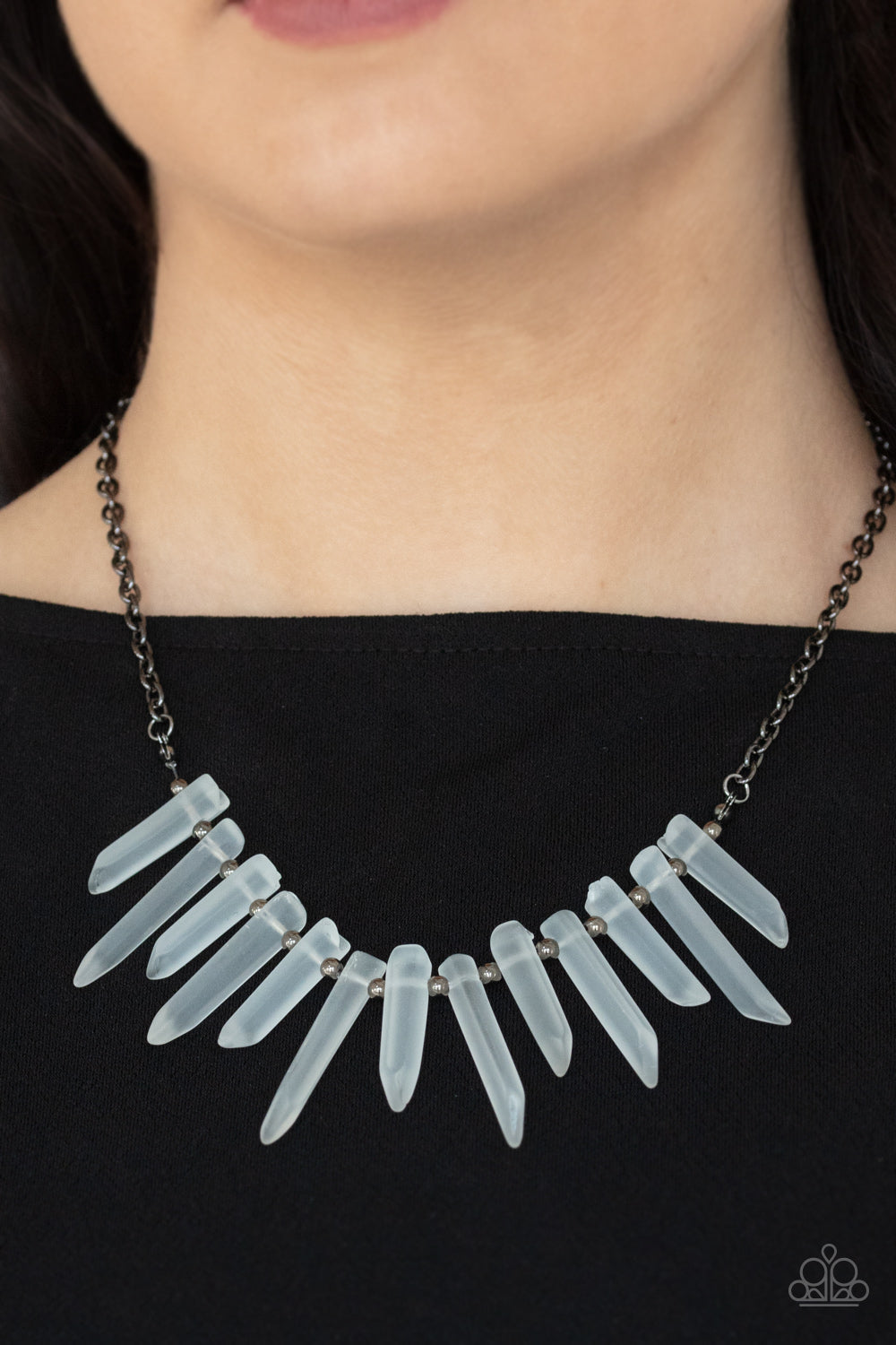 Paparazzi - Ice Age Intensity - Black Necklace