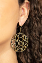 Load image into Gallery viewer, Paparazzi - Watch OVAL Me - Brass Earrings
