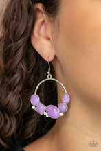 Load image into Gallery viewer, Paparazzi - Beautifully Bubblicious - Purple Earrings
