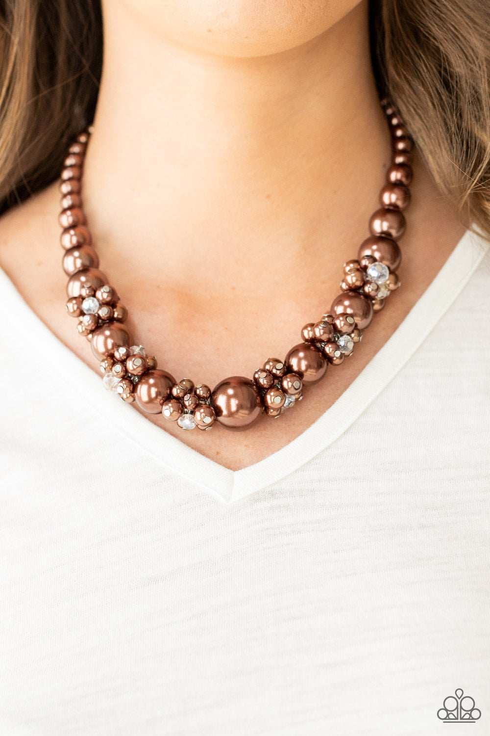 Paparazzi - All Dolled UPSCALE - Brown Necklace