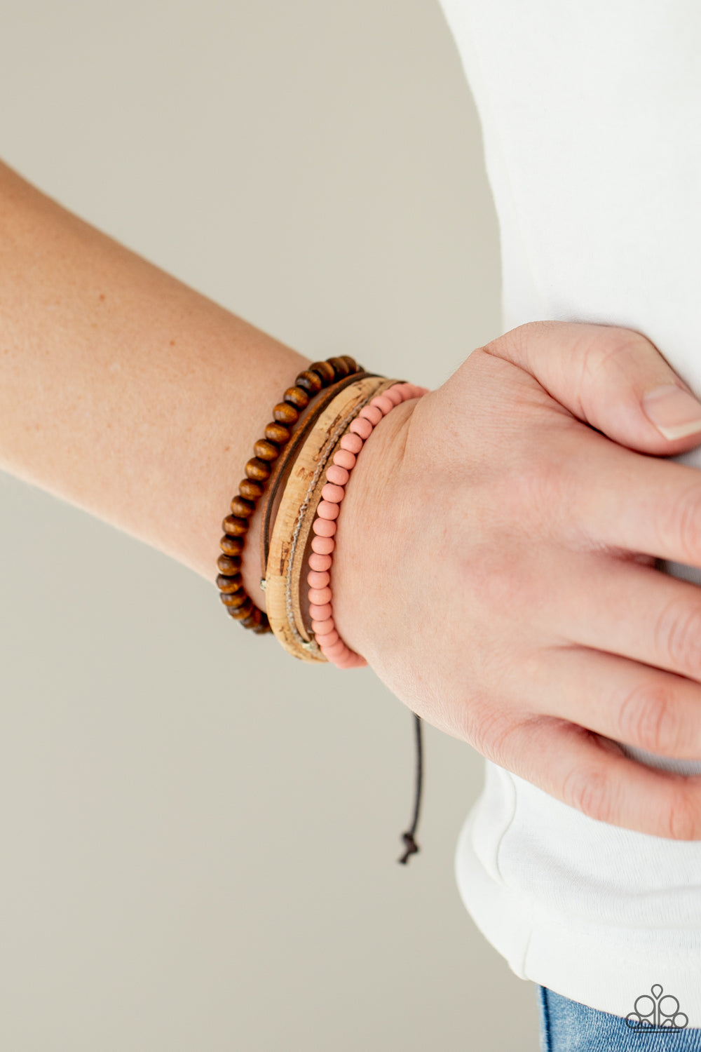 Paparazzi - STACK To Basics - Pink Bracelet