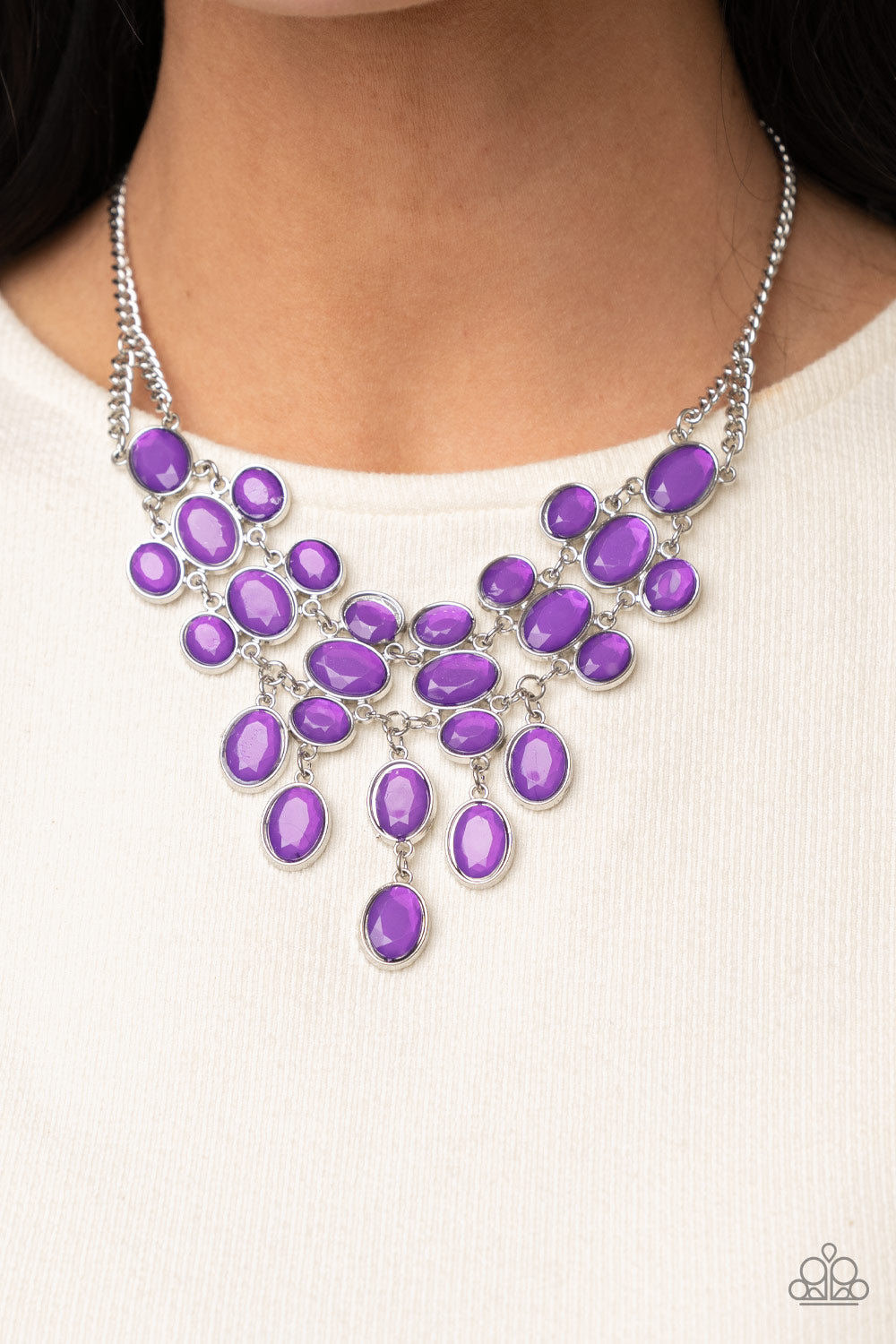 Paparazzi - Serene Gleam - Purple Necklace