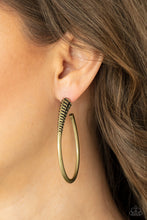 Load image into Gallery viewer, Paparazzi - Fully Loaded - Brass Earrings
