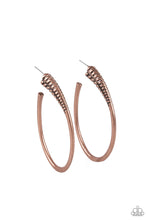 Load image into Gallery viewer, Paparazzi - Fully Loaded - Copper Earrings
