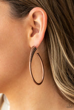 Load image into Gallery viewer, Paparazzi - Fully Loaded - Copper Earrings
