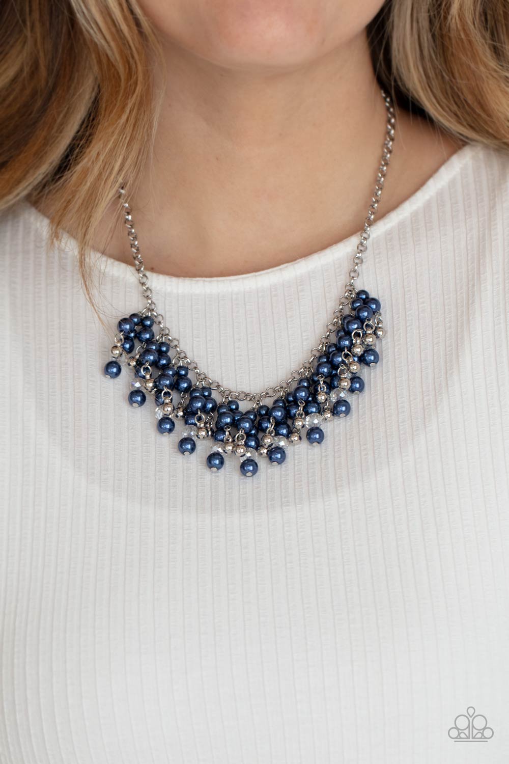 Paparazzi - Champagne Dreams - Blue Necklace